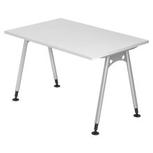 ATOS 12 S | Schreibtisch - Weiß 120 x 80 höhenverstellbar