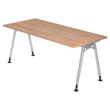 ATOS 19 S | Schreibtisch - 180 x 80 Nussbaum höhenverstellbar