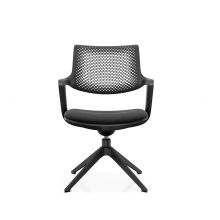 FLEX CHAIR V - Besucherstuhl Konferenzstuhl Schwarz