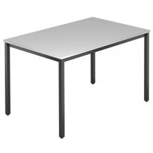 DORAN DQ12 D - Grau 120 x 80 mit Vierkant-Rohr/Schwarz