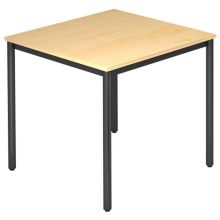 DORAN DR08 D - Ahorn 80 x 80 mit Rund-Rohr/Schwarz