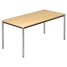 DORAN DR16 C - Ahorn 160 x 80 mit Rund-Rohr/Chrom