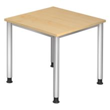 HILO 8 S | Schreibtisch - Ahorn 80 x 80 höhenverstellbar