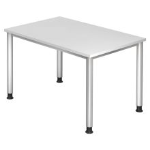 HILO 12 S | Schreibtisch - Weiß 120 x 80 höhenverstellbar