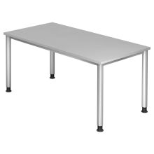 HILO 16 S | Schreibtisch - Grau 160 x 80 höhenverstellbar