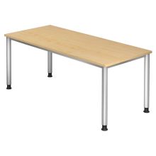 HILO 19 S | Schreibtisch - Ahorn 180 x 80 höhenverstellbar
