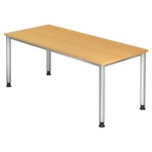 HILO 19 S | Schreibtisch - Buche 180 x 80 höhenverstellbar