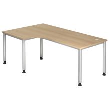 HILO 82 S | Schreibtisch - 200 x 120 Eiche höhenverstellbar