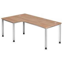 HILO 82 S | Schreibtisch - 200 x 120 Nussbaum höhenverstellbar