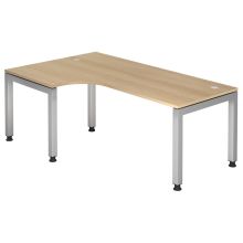 JAVA 82 S | Schreibtisch - 200 x 120 Eiche höhenverstellbar