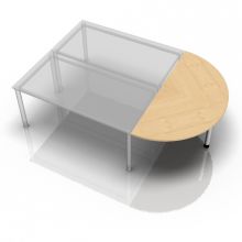 RA160 - Ansatztisch 160x80 Ahorn