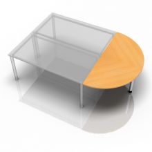 QA160 - Ansatztisch 160x80 Buche