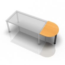 XBA60 G - Ansatztisch 60x80 Buche