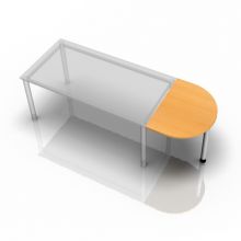 HA60 - Ansatztisch 60x80 Buche