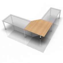 HT12 - Trapezplatte 120x120 Eiche