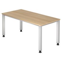 QUEO 16 S | Schreibtisch - 160 x 80 Eiche höhenverstellbar