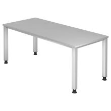 QUEO 19 S | Schreibtisch - Grau 180 x 80 höhenverstellbar