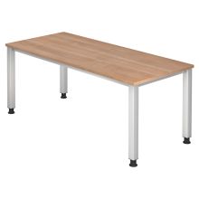 QUEO 19 S | Schreibtisch - 180 x 80 Nussbaum höhenverstellbar