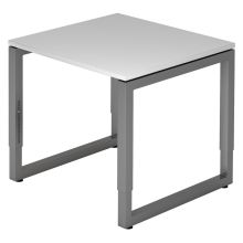 REGO 8 G | Schreibtisch - 80 x 80 höhenverstellbar Grau/Graphit