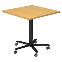 BISTRO 88Q D - System Konferenztisch Buche 80 x 80 Schwarz