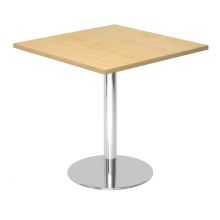 BISTRO F88Q C - System Konferenztisch Ahorn 80 x 80 Chrom
