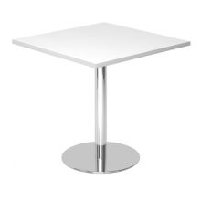 BISTRO F88Q C - System Konferenztisch Weiß 80 x 80 Chrom