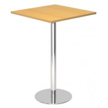 BISTRO H88Q C - System Konferenztisch Buche 80 x 80 Chrom