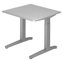 XTRA XB 8 SS | Schreibtisch - Grau 80 x 80 höhenverstellbar