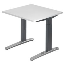 XTRA XB 8 GC | Schreibtisch - Weiß 80 x 80 höhenverstellbar