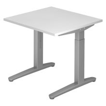 XTRA XB 8 SS | Schreibtisch - Weiß 80 x 80 höhenverstellbar