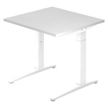 XTRA XB 8 WW | Schreibtisch - Weiß 80 x 80 höhenverstellbar