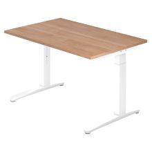 XTRA XB 12 WW | Schreibtisch - 120 x 80 Nussbaum höhenverstellbar