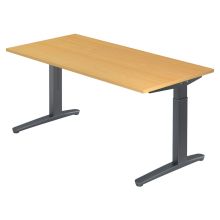 XTRA XB 16 GG | Schreibtisch - Buche 160 x 80 höhenverstellbar
