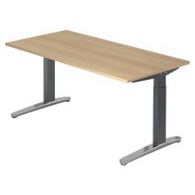 XTRA XB 16 GC | Schreibtisch - 160 x 80 Eiche höhenverstellbar