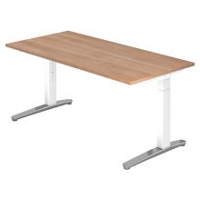 XTRA XB 16 WC | Schreibtisch - 160 x 80 Nussbaum höhenverstellbar