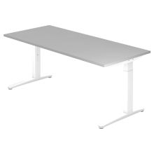 XTRA XB 19 WW | Schreibtisch - Grau 180 x 80 höhenverstellbar