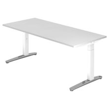 XTRA XB 19 WC | Schreibtisch - Weiß 180 x 80 höhenverstellbar