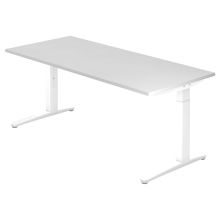 XTRA XB 19 WW | Schreibtisch - Weiß 180 x 80 höhenverstellbar