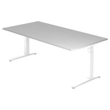 XTRA XB 2E WW | Schreibtisch - Grau 200 x 100 höhenverstellbar