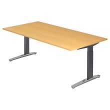 XTRA XB 2E GC | Schreibtisch - Buche 200 x 100 höhenverstellbar