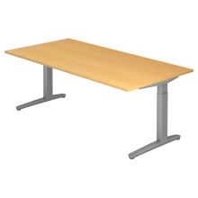 XTRA XB 2E SS | Schreibtisch - Buche 200 x 100 höhenverstellbar