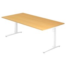 XTRA XB 2E WW | Schreibtisch - Buche 200 x 100 höhenverstellbar