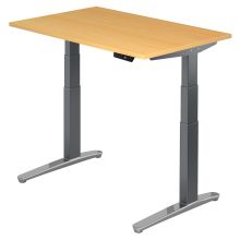 XBHM 12 GC | Schreibtisch - Buche 120 x 80 elektrisch höhenverstellbar