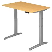 XBHM 12 SS | Schreibtisch - Buche 120 x 80 elektrisch höhenverstellbar