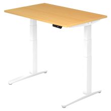 XBHM 12 WW | Schreibtisch - Buche 120 x 80 elektrisch höhenverstellbar