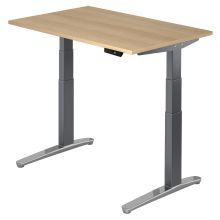 XBHM 12 GC | Schreibtisch - 120 x 80 Eiche elektrisch höhenverstellbar