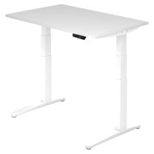 XBHM 12 WW | Schreibtisch - Weiß 120 x 80 elektrisch höhenverstellbar