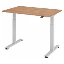XMST 12 S | Schreibtisch - 120 x 80 Nussbaum elektrisch höhenverstellbar