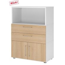 FlexWall | 3 OH | Türen + Schübe + Korpus | mit Stellfüßen