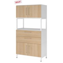 FlexWall | 4 OH | 2 x Türen + Schübe + Rahmen | mit Sockelgestell